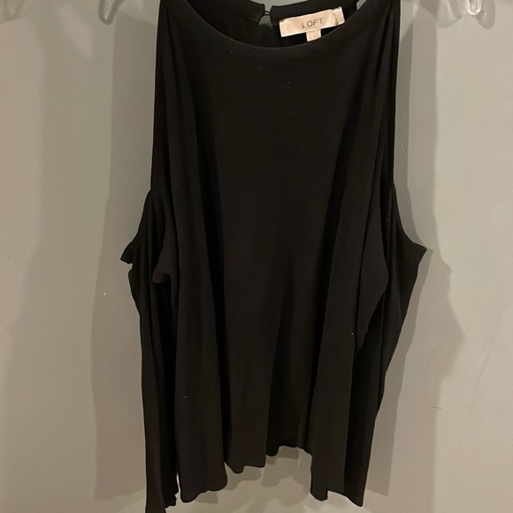 Ann Taylor Loft cold shoulder long sleeve top XL - Picture 1 of 4